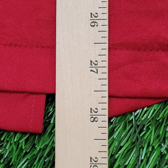 Vintage 80s Kings-Road Button Shirt Large 22x27 Red - Picture 10 of 11